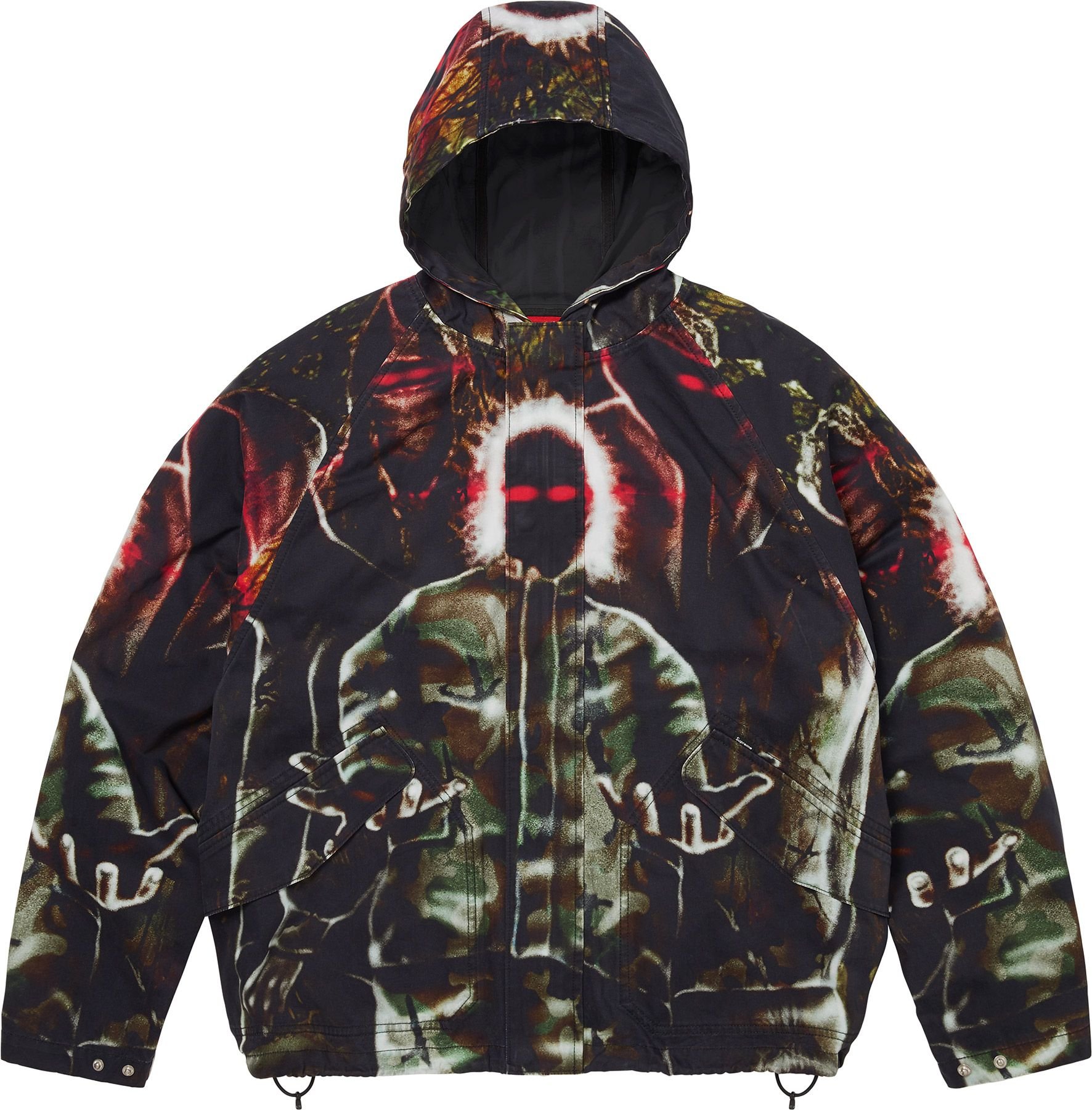 Hooded Raglan Jacket view 5